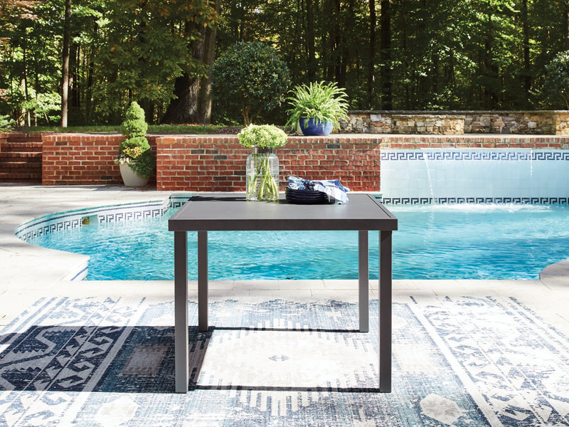 Point Bonita Square Dining Table with Umbrella Option