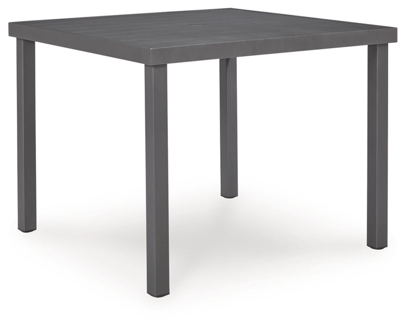 Point Bonita Square Dining Table with Umbrella Option