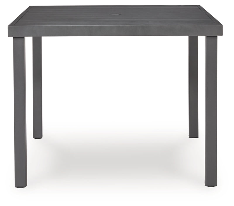 Point Bonita Square Dining Table with Umbrella Option