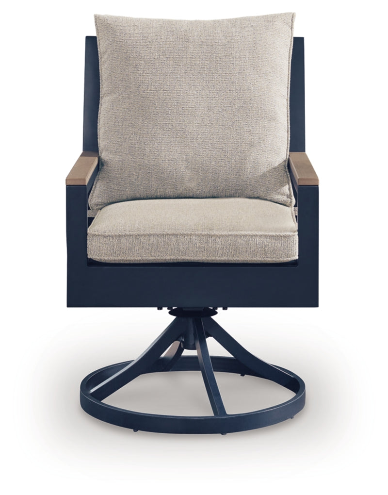 Sillón giratorio Mabry Shores con cojín