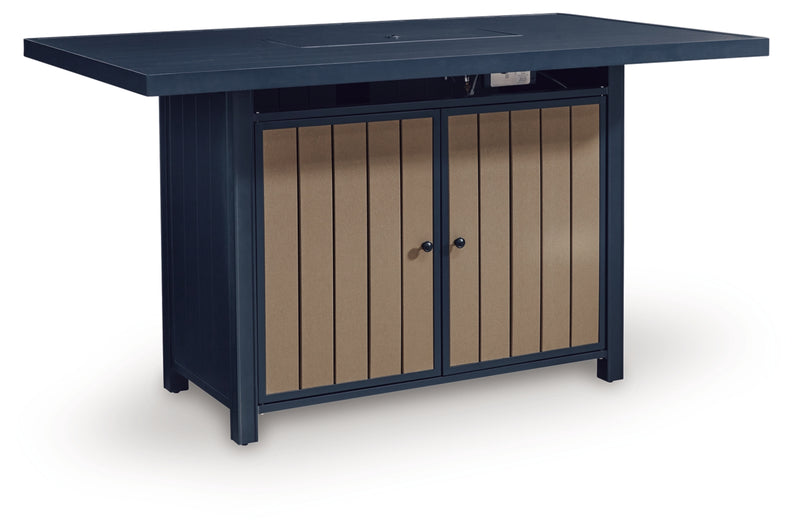 Mabry Shores RECT Bar Table w/Fire Pit
