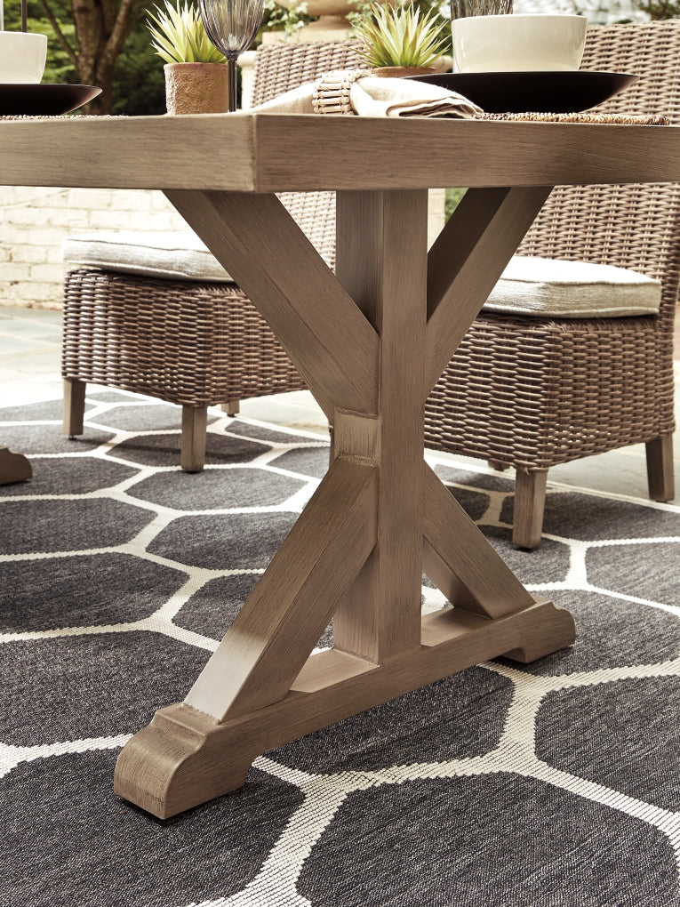 Mesa de comedor Beachcroft RECT con opción de sombrilla