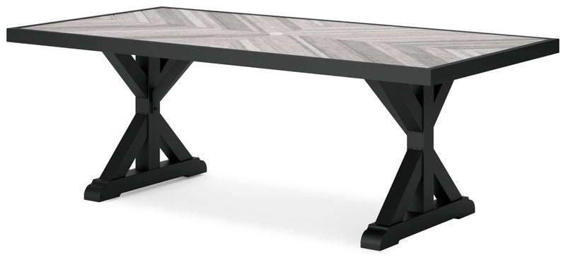 Mesa de comedor Beachcroft RECT con opción de sombrilla
