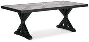 Beachcroft RECT Dining Table with Umbrella Option