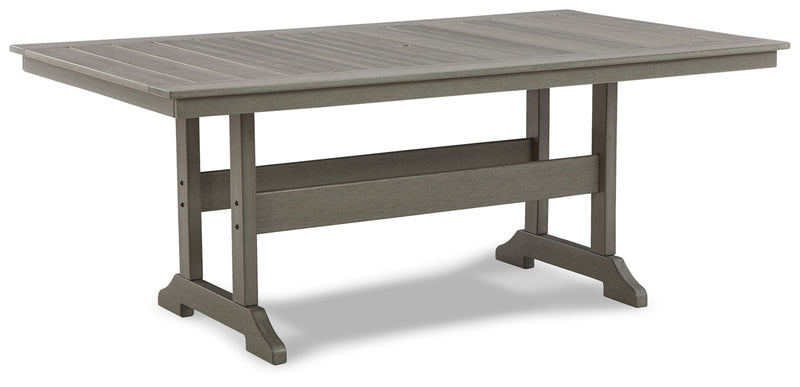 Visola RECT Dining Table with Umbrella Option