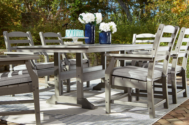 Visola RECT Dining Table with Umbrella Option