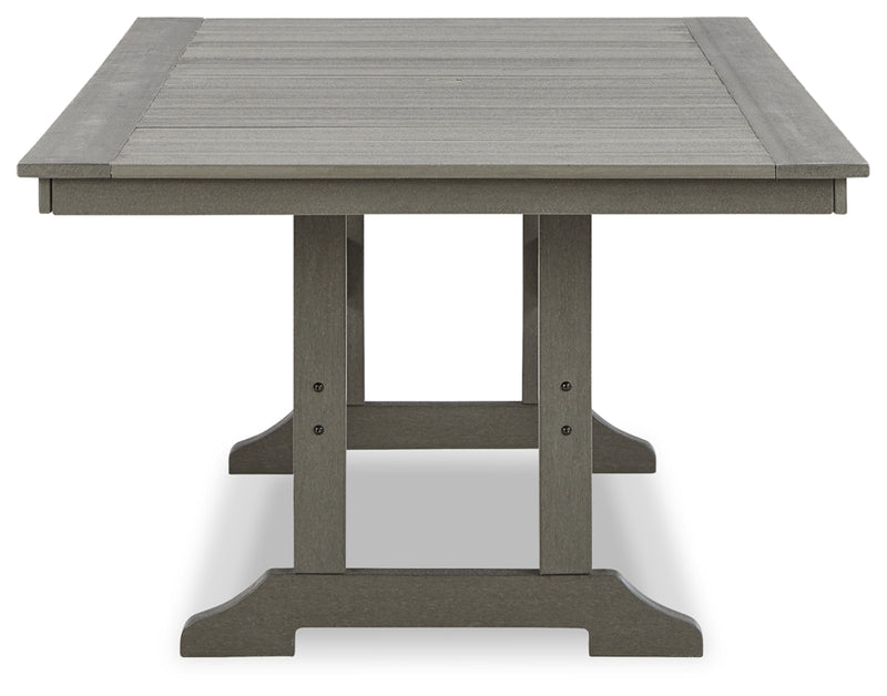 Visola RECT Dining Table with Umbrella Option
