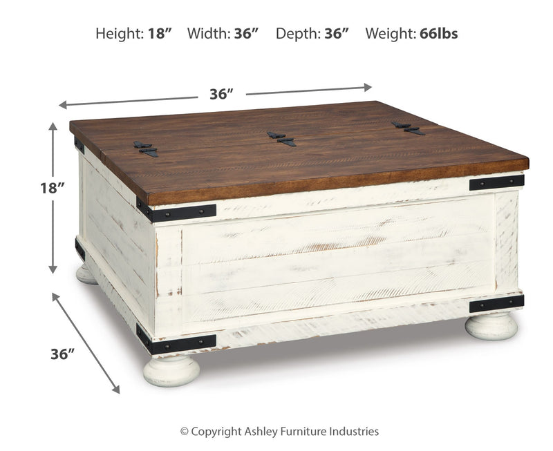 Mesa de centro Wystfield con almacenamiento