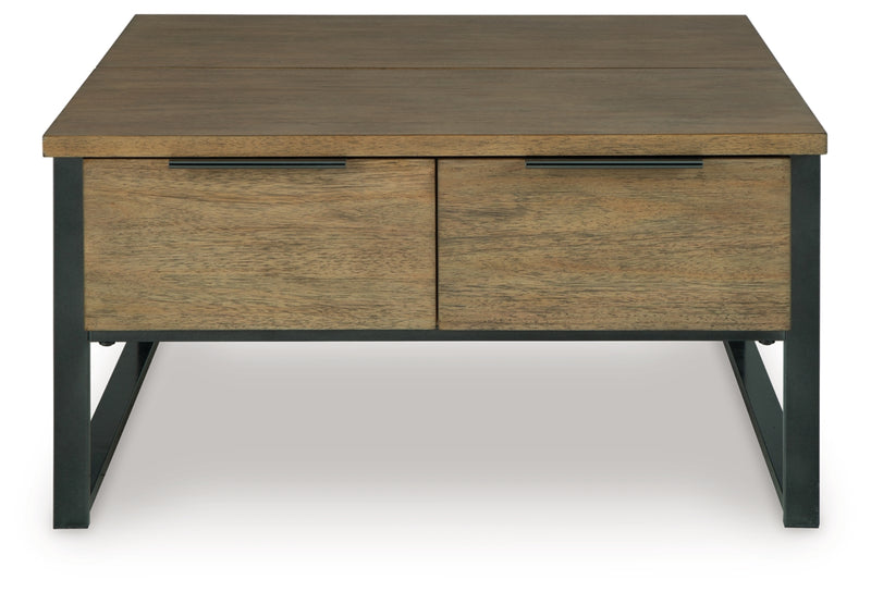 Mesa de centro Montia con tapa elevable