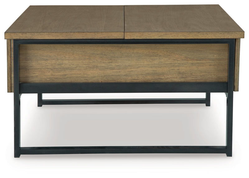 Mesa de centro Montia con tapa elevable