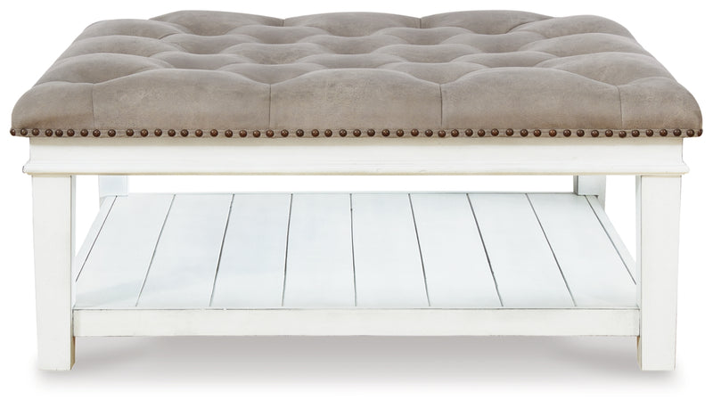 Mesa de centro otomana tapizada Kanwyn