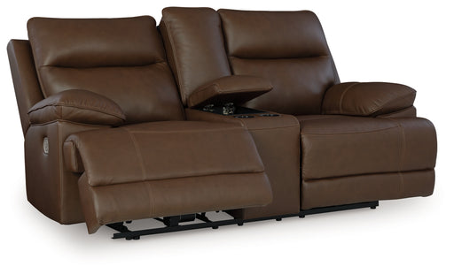 VonRyan Power Reclining Loveseat/Console/Adjustable Headrest
