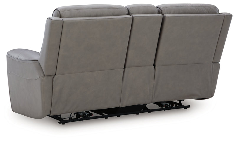 5Z-Relaxation Power Reclining Loveseat/Console/Adjustable Headrest