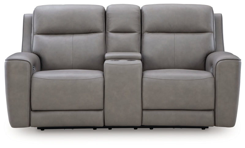 5Z-Relaxation Power Reclining Loveseat/Console/Adjustable Headrest