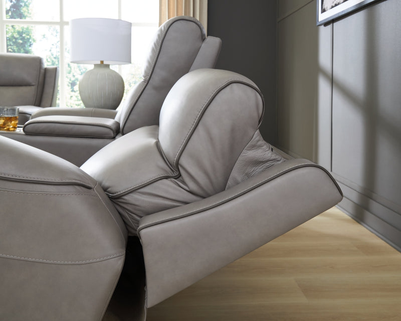 5Z-Relaxation Power Reclining Loveseat/Console/Adjustable Headrest