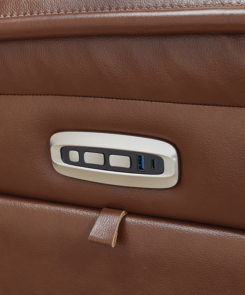 Sofá reclinable eléctrico Healy Pier con reposacabezas ajustable
