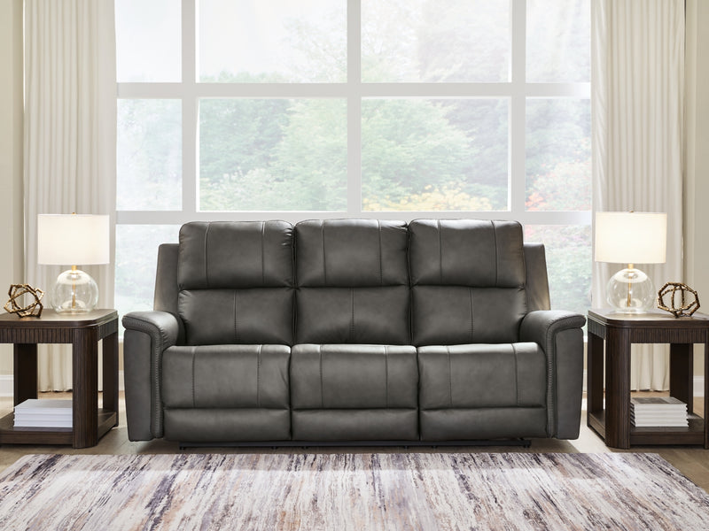 Beryton Power Reclining Sofa with Adjustable Headrest