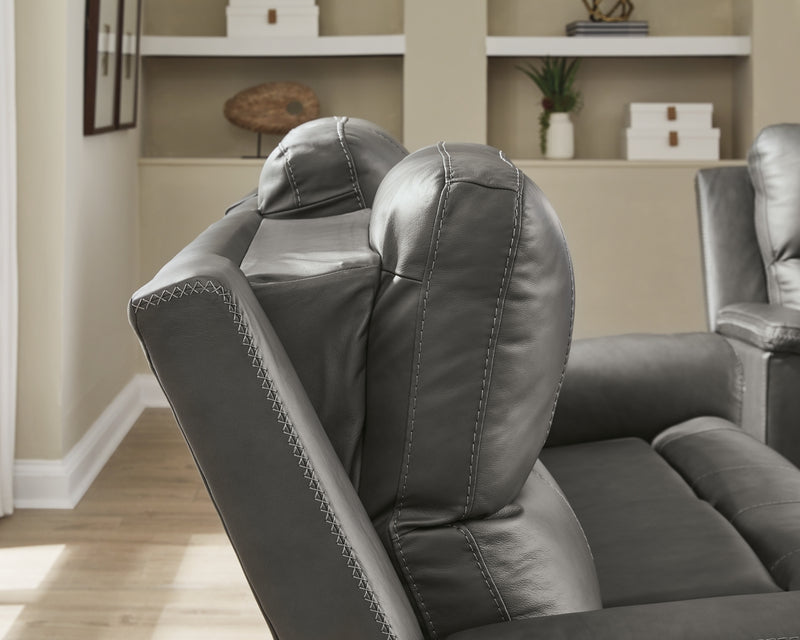Beryton Power Reclining Sofa with Adjustable Headrest