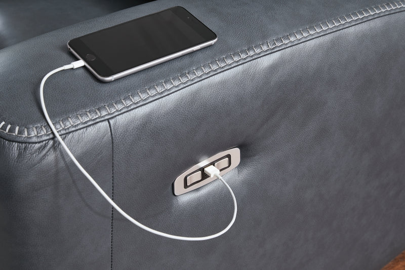 Momentum Moves Power Reclining Sofa with Adjustable Headrest