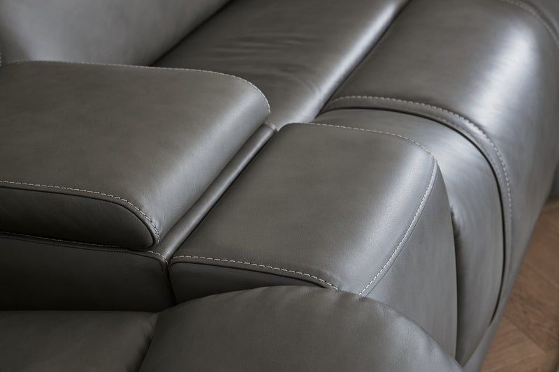 5Z-Harrenhurst 3-Piece Power Reclining Sectional Loveseat with Console