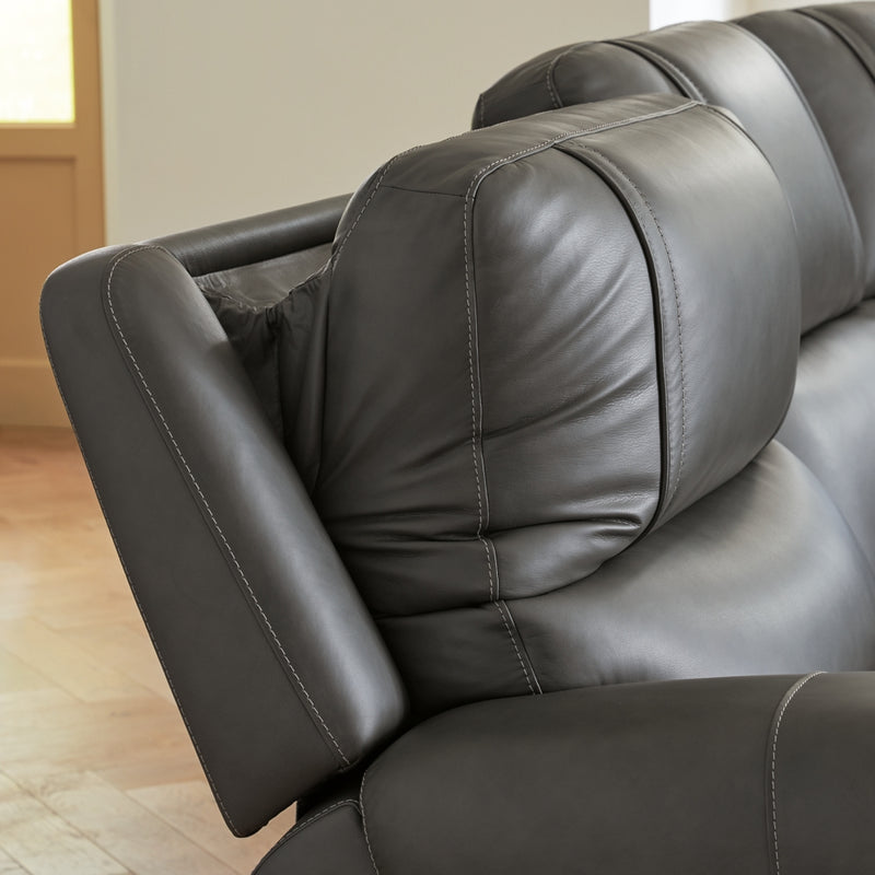 Seccional reclinable eléctrico 5Z-Harrenhurst de 6 piezas