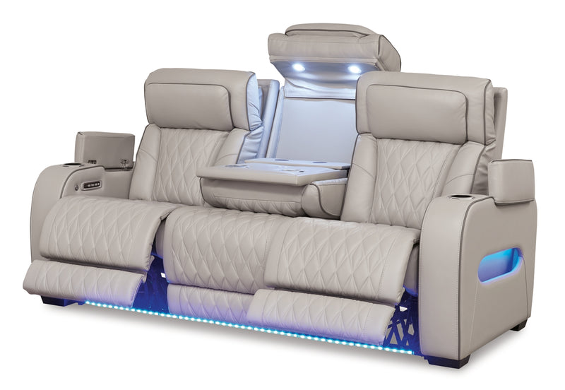 Sofá reclinable eléctrico Boyington con reposacabezas ajustable