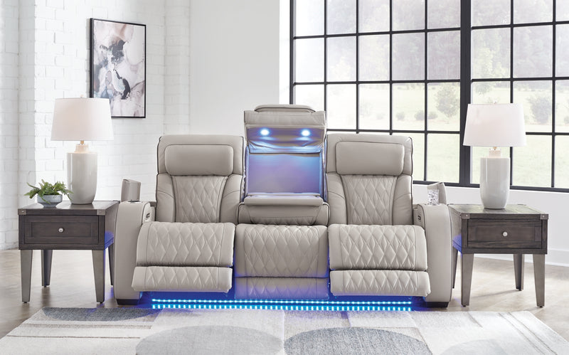 Sofá reclinable eléctrico Boyington con reposacabezas ajustable