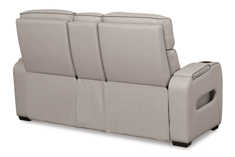 Sofá biplaza reclinable eléctrico Boyington/Consola/Reposacabezas ajustable