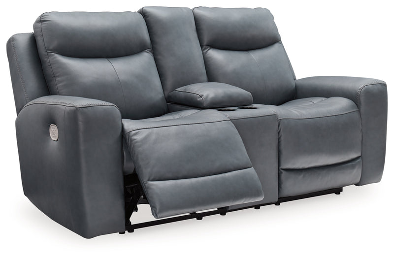 Sofá reclinable de dos plazas/Consola/Reposacabezas ajustable Mindanao