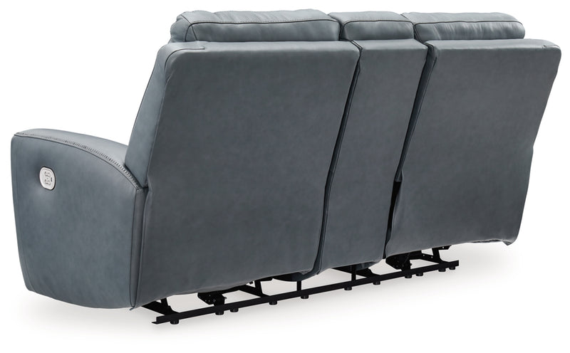 Sofá reclinable de dos plazas/Consola/Reposacabezas ajustable Mindanao