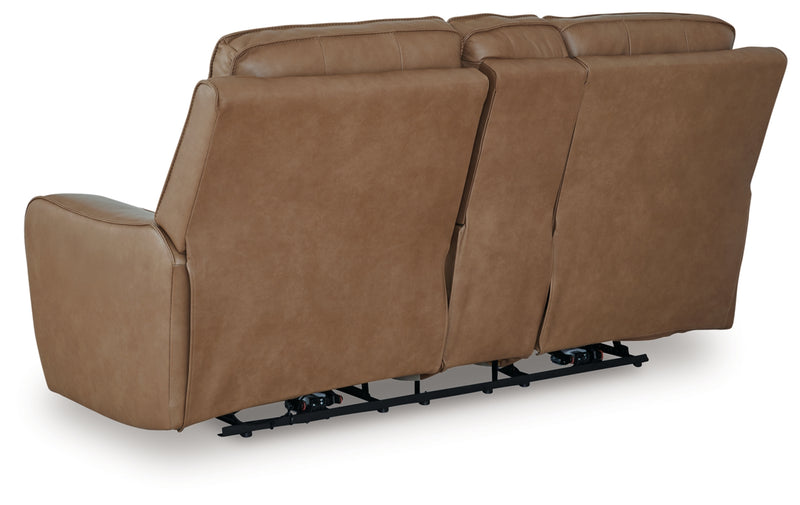 Sofá biplaza reclinable eléctrico/Consola/Reposacabezas ajustable Silverbrooke