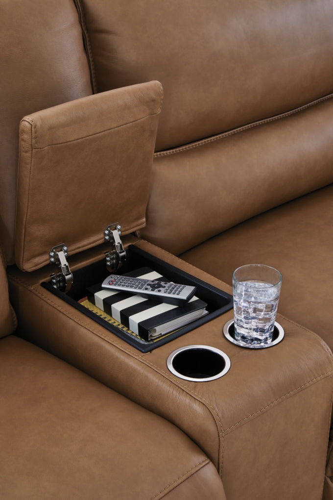 Seccional reclinable eléctrico de 6 piezas con diván Silverbrooke