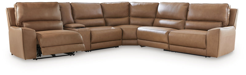 Silverbrooke 6-Piece Reclining Sectional with Storage Console