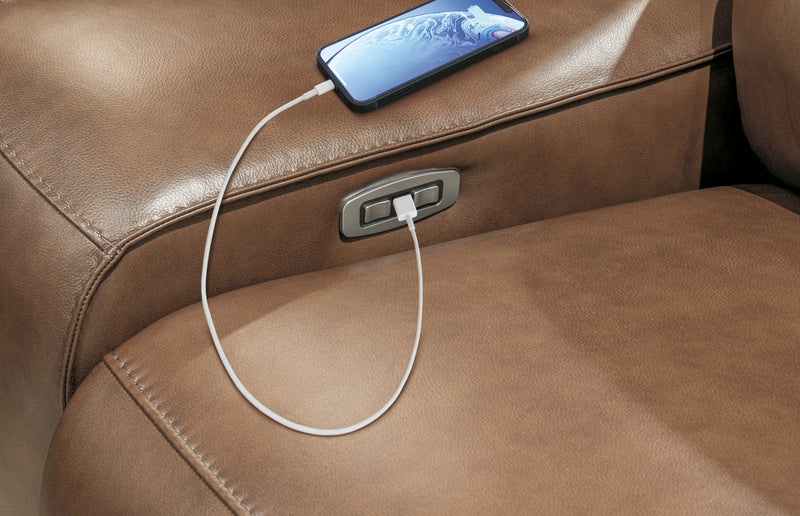 Sofá biplaza reclinable eléctrico/Consola/Reposacabezas ajustable Silverbrooke