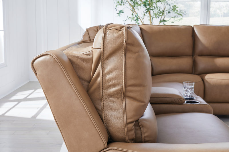 Seccional reclinable eléctrico de 6 piezas con diván Silverbrooke