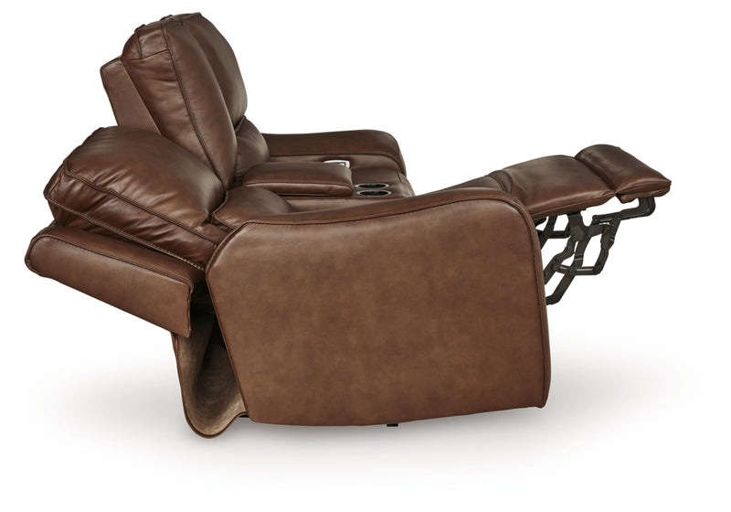 Sofá biplaza reclinable eléctrico/Consola/Reposacabezas ajustable Silverbrooke