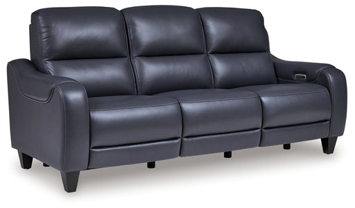 Mercomatic Power Reclining Sofa with Adjustable Headrest