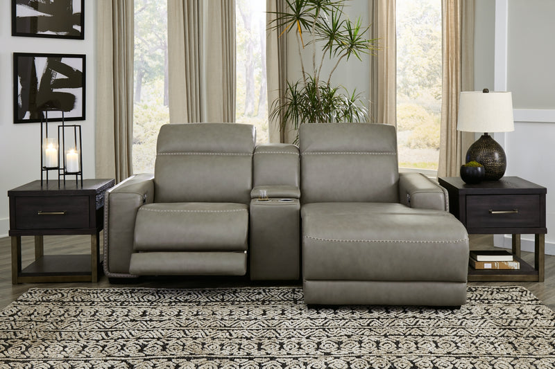Seccional Reclinable Eléctrico de 3 Piezas con Chaise Correze