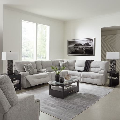 Acklen Place 5-Piece Power Reclining Sectional with Storage Console