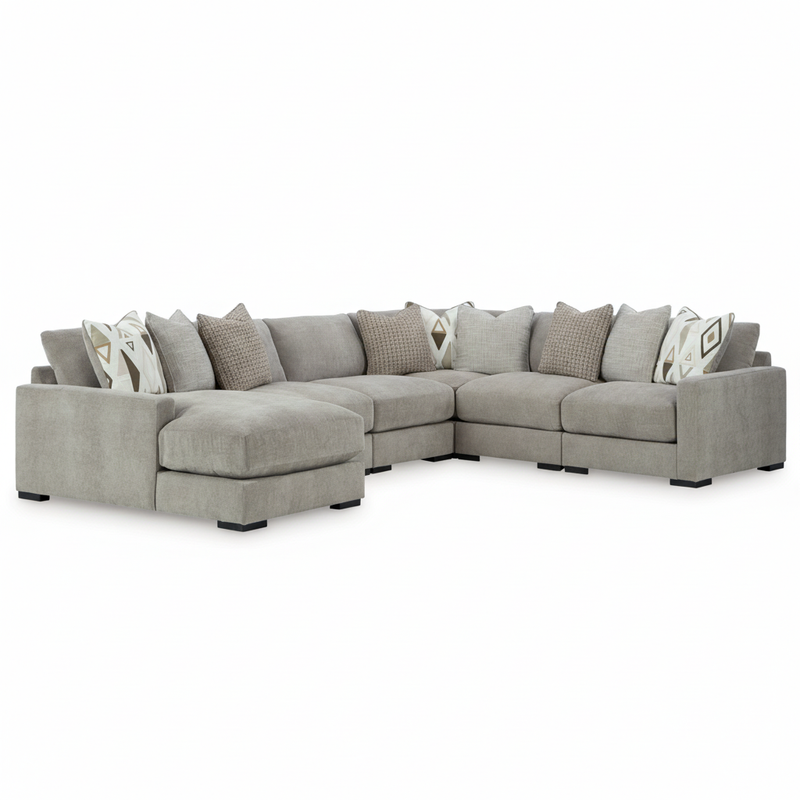 Aslan Court 6-Piece Sectional with Chaise