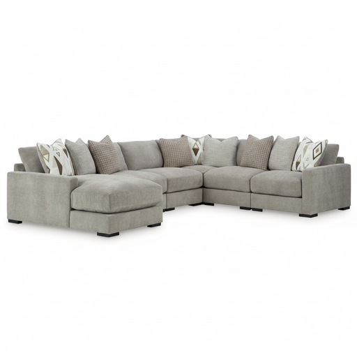 Aslan Court 6-Piece Sectional with Chaise