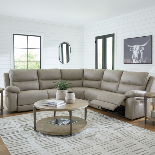 Brannigan 5-Piece Reclining Sectional with Storage Consoles