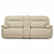 Double Deal 3-Piece Power Reclining Loveseat with Console