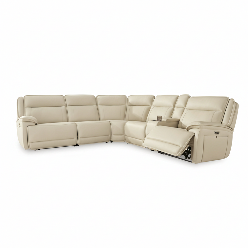 Double Deal 6-Piece Power Reclining Sectional