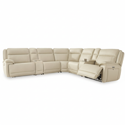 Double Deal 7-Piece Reclining Sectional with 2 Consoles