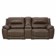 Dunleith 3-Piece Power Reclining Loveseat with Console