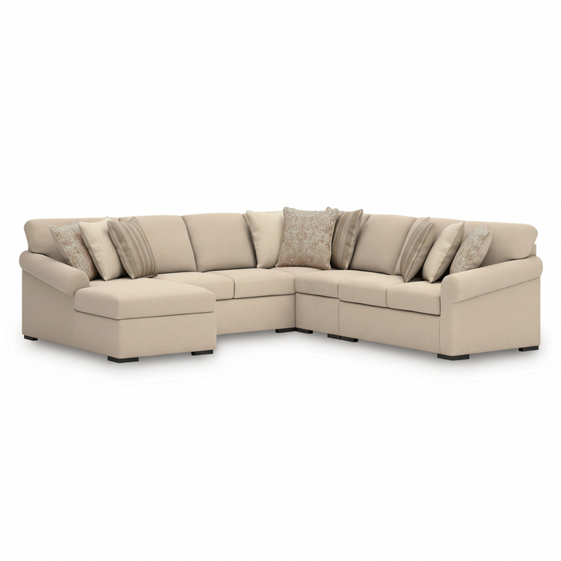 LadyMae 5-Piece Sectional with Chaise