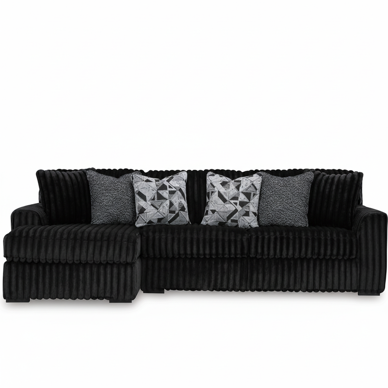 Midnight-Madness 2-Piece Sectional Sofa with Chaise
