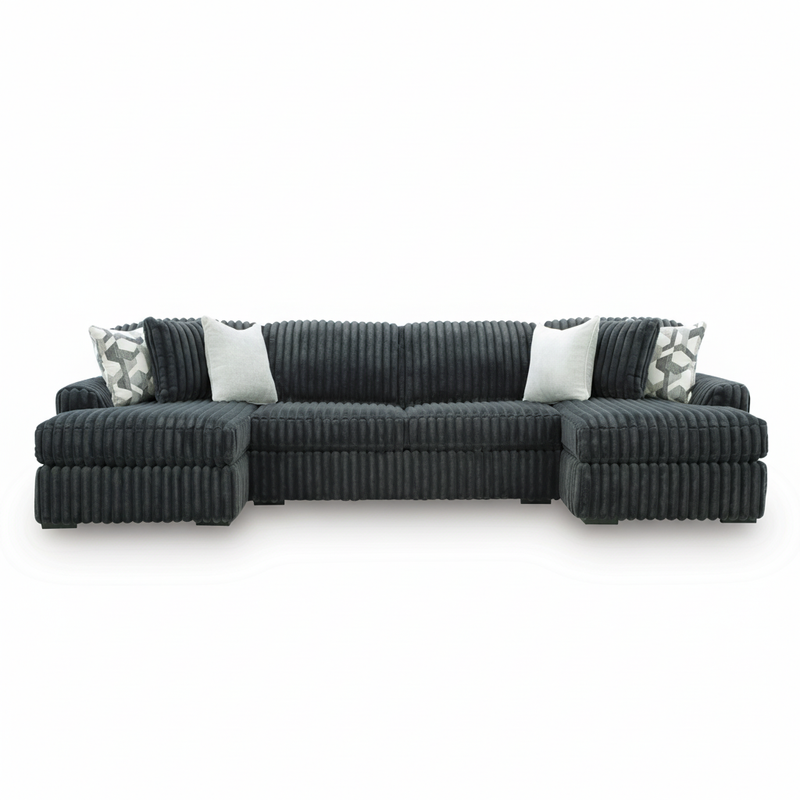 Midnight-Madness 3-Piece Double Chaise Sectional