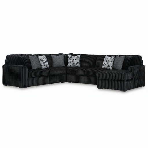 Midnight-Madness 4-Piece Sectional with Chaise